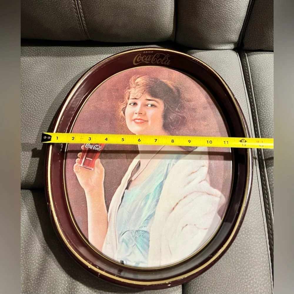 Vintage Coca-Cola Lady With Glass